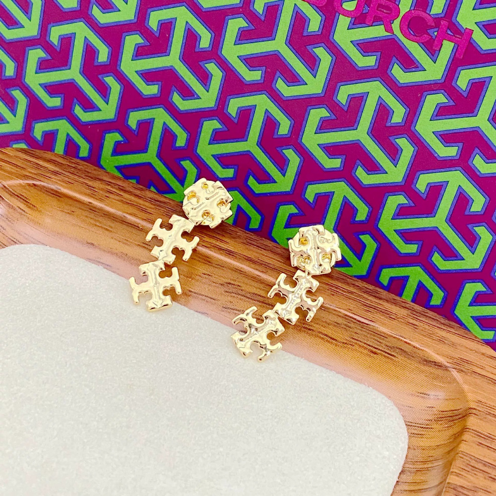 Tory Burch Letter Earrings